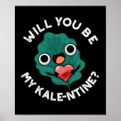 Zal je mijn Valentijn zijn, Pun Dark BG Poster (Voorkant)
