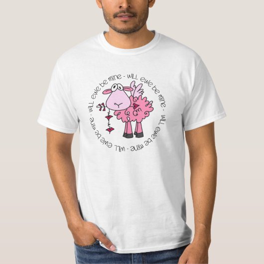 Zal je mijn Valentijn zijn? T-shirt (Voorkant)