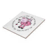 Zal je mijn Valentijn zijn? Tegeltje (Zijkant)