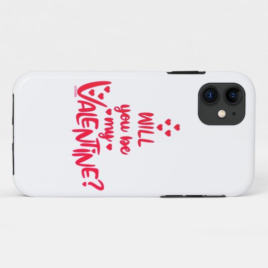 ZAL JE MIJN VALENTIJN ZIJN? Valentijnsdag cadeau? Case-Mate iPhone Case (Achterkant (horizontaal))