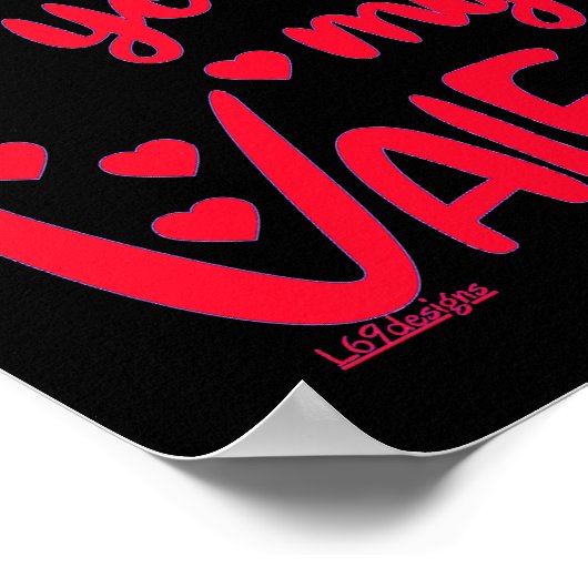 ZAL JE MIJN VALENTIJN ZIJN? Valentijnsdag cadeau? Poster (Hoek)