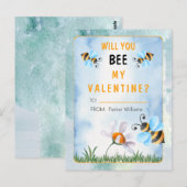 Zal je mijn Valentijnsdag klaslokaal worden? Briefkaart (Voorkant / Achterkant)