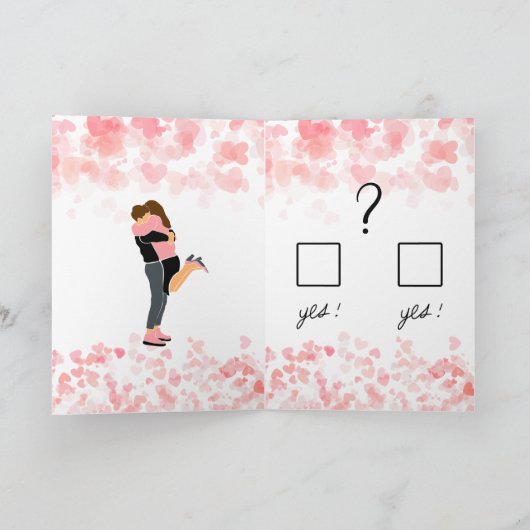 Zal je mijn Valentijnskaart zijn Kaart (Binnen)