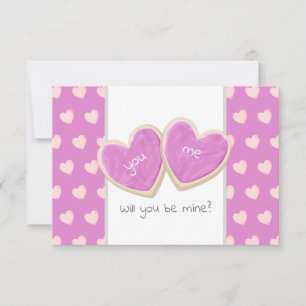 zal je mijn valentine koekjes bericht kaart