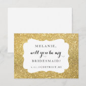 Zal je m'n bruidsmeisje zijn? kaart (Voorkant / Achterkant)