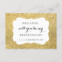 Zal je m'n bruidsmeisje zijn?