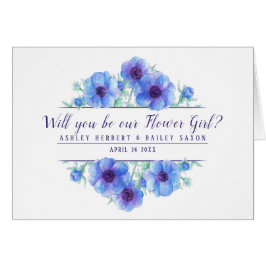 Zal je ons bloemmeisje zijn, een blauwe kaart?