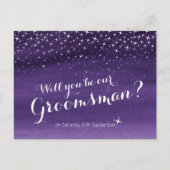 Zal je onze 'sterrenhemelbruiloft' zijn? aankondigingskaart (Voorkant)