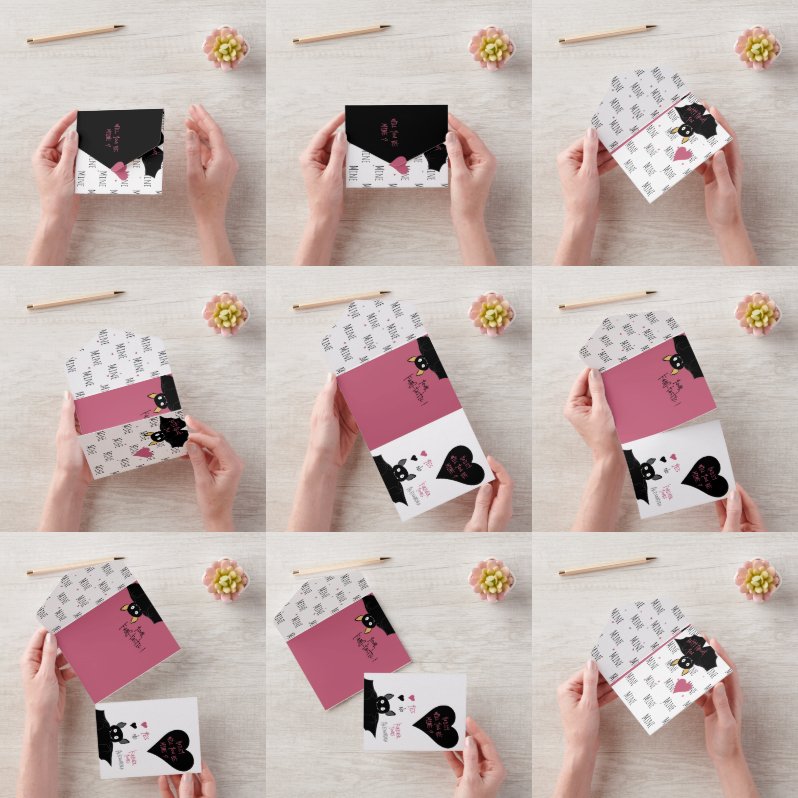 Zal je van mij zijn? Vleermuis Liefde + Valentijns All In One Uitnodiging