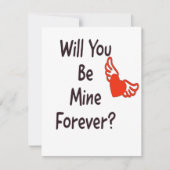 Zal je voor eeuwig van mij worden? feestdagenkaart (Voorkant)