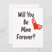 Zal je voor eeuwig van mij worden? feestdagenkaart (Voorkant / Achterkant)