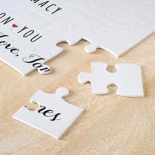 Zal jij de mijne zijn - Unieke liefdesverklaring o Legpuzzel (Zijkant)