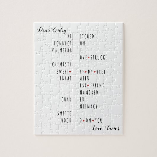 Zal jij de mijne zijn - Unieke liefdesverklaring o Legpuzzel (Verticaal)