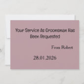 Zal jij mijn beste man zijn? kaart (Achterkant)