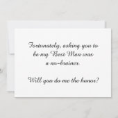 Zal jij mijn beste man zijn? kaart (Achterkant)