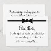Zal jij mijn beste man zijn? kaart (Voorkant / Achterkant)