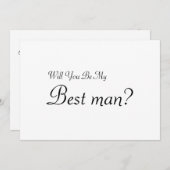 Zal jij mijn beste man zijn? kaart (Voorkant / Achterkant)