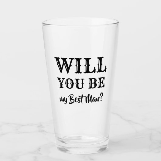 Zal jij mijn beste voorstel zijn? glas (Voorkant)