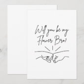 Zal jij mijn bloem zijn? kaart (Voorkant / Achterkant)