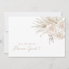 Zal Jij Mijn Bloemenmeisje Zijn Bloemen Kaart
