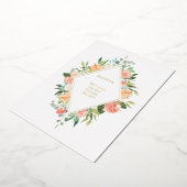 Zal jij mijn Bridesmaid Floral Gold zijn? Folie Uitnodiging (Gedraaid)