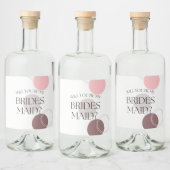 Zal jij mijn Bridesmaid Gin Liqour zijn? Likeurfles Etiket (Flessen)