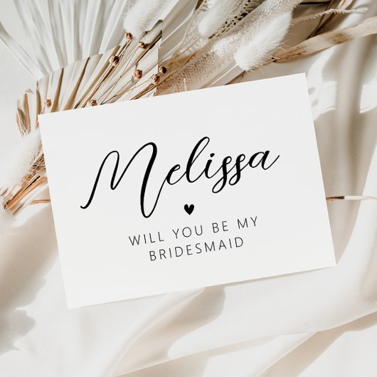 zal jij mijn bruidskaart zijn? briefkaart