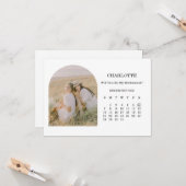 Zal Jij Mijn Bruidsmeisje Zijn Boog Foto Agenda Ka Kaart (Voorkant / Achterkant in situ)