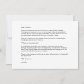 Zal Jij Mijn Bruidsmeisje Zijn Boog Foto Agenda Ka Kaart (Achterkant)