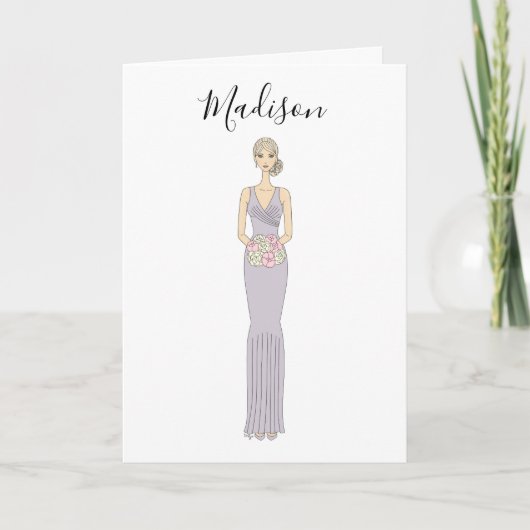 Zal Jij Mijn Bruidsmeisje Zijn Uitnodigingskaart Kaart (Voorkant)