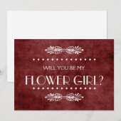 Zal jij mijn Flowergirl zijn? Kaart (Voorkant / Achterkant)