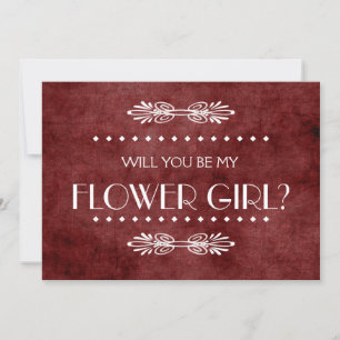 Zal jij mijn Flowergirl zijn? Kaart