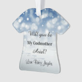 Zal jij mijn godmoeder kerstvoorstel worden? ornament (voorkant)