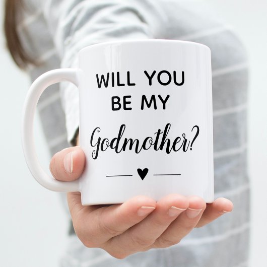 Zal jij mijn godmoeder voorstel zijn? koffiemok