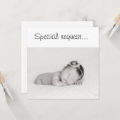 Zal jij mijn GodOuders Baby zijn met hoofdband? Kaart (Voorkant / Achterkant in situ)