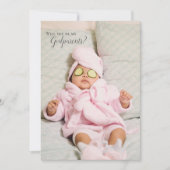 Zal jij mijn godouders volledige foto uitnodigen? kaart (Voorkant)