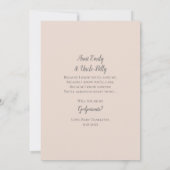 Zal jij mijn godouders volledige foto uitnodigen? kaart (Achterkant)