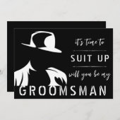 Zal jij mijn Groomsman zijn? Bedankkaart (Voorkant / Achterkant)