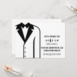 Zal jij mijn Groomsman zijn? Kaart