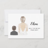 Zal Jij Mijn Page Boy Voorstel Plat Kaart Worden (Voorkant)