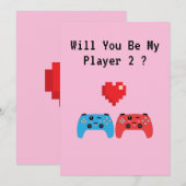 Zal jij mijn Player 2 zijn? Feestdagenkaart (Voorkant / Achterkant)