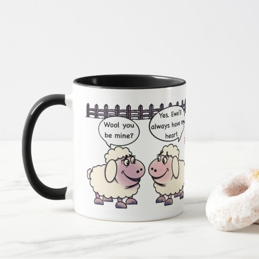 Zal Jij Mijn Valentijn Beker Zijn Mok (Met donut)