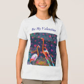 Zal jij mijn Valentijn zijn? Tri-Blend Shirt (Voorkant)