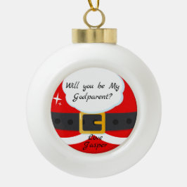 Zal jij mijn verdomde kerstman zijn? keramische bal ornament
