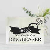 Zal jij onze Ring Bearer worden? Kaart (Staand voorkant)