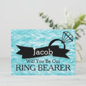 Zal jij onze Ring Bearer worden? Kaart (Staand voorkant)