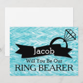 Zal jij onze Ring Bearer worden? Kaart (Voorkant / Achterkant)