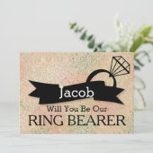 Zal jij onze Ring Bearer worden? Kaart (Staand voorkant)