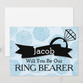 Zal jij onze Ring Bearer worden? Kaart (Voorkant / Achterkant)