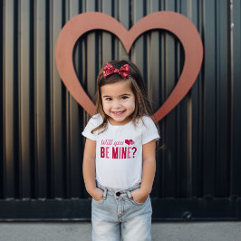 Zal Jij Van Mij Zijn Hartjes Valentijn Kinder Shirts